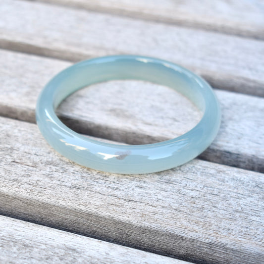 54.6 mm Agate Bangle - Green