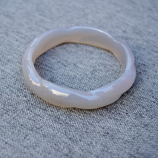 58.1 mm Gray Agate Bangle
