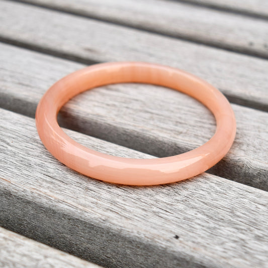 57.5 mm Orange Agate Bangle Bracelet