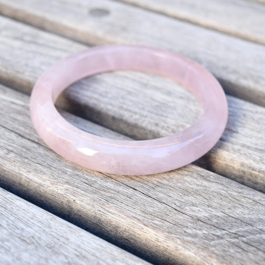 57.8 mm Rose Quartz Bangle