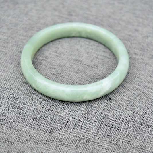62.4 mm Serpentine Jade Bangle - Green