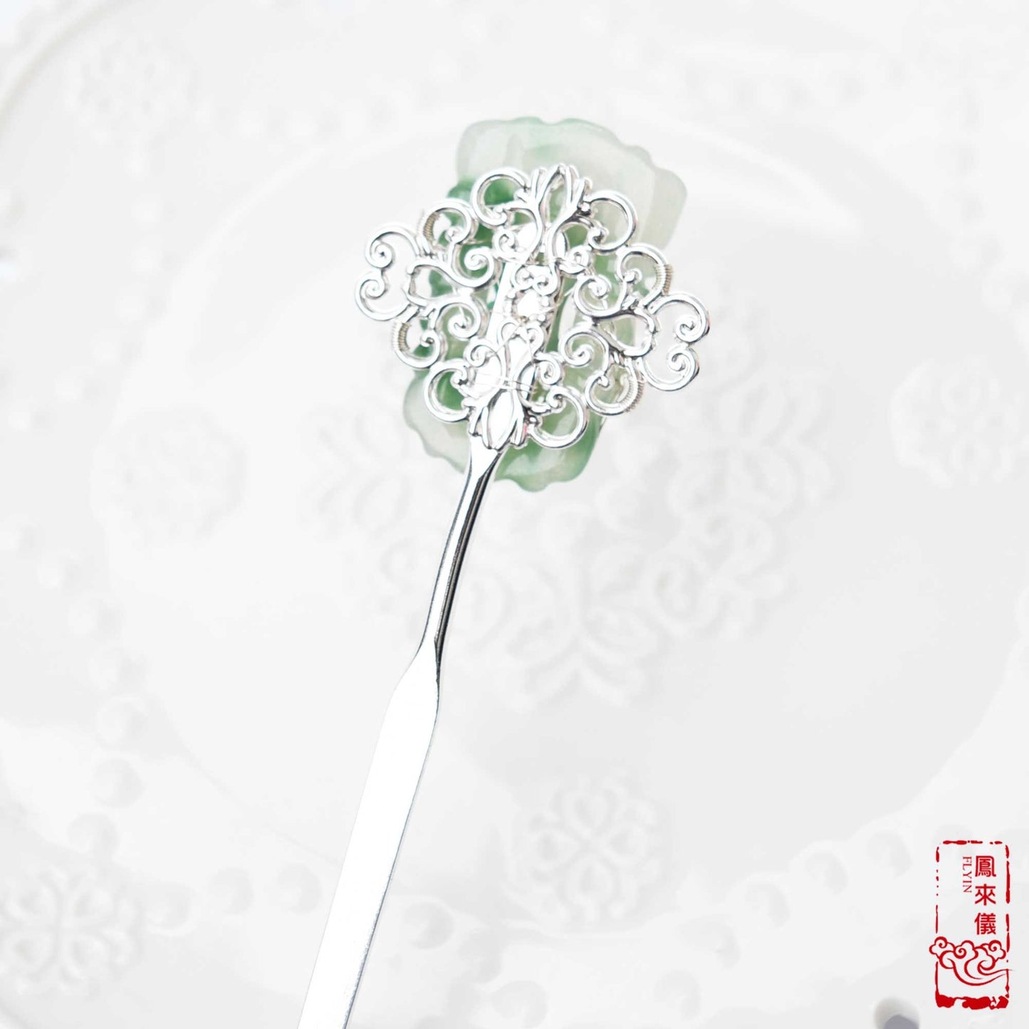 Green Bamboo Hairpin - Chinese Hair Accessory