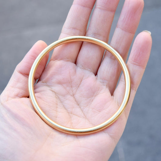 56 58 62 mm Golden Matte Bangle - Chinese Bangle