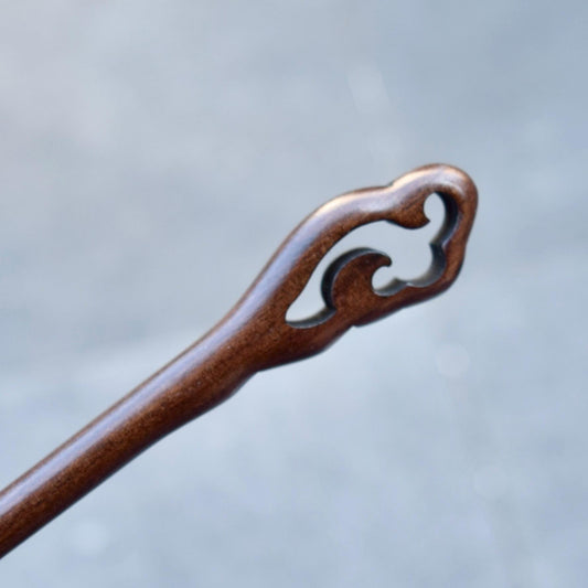 Cloud Wood Hair Stick - Chinese Hairpin
