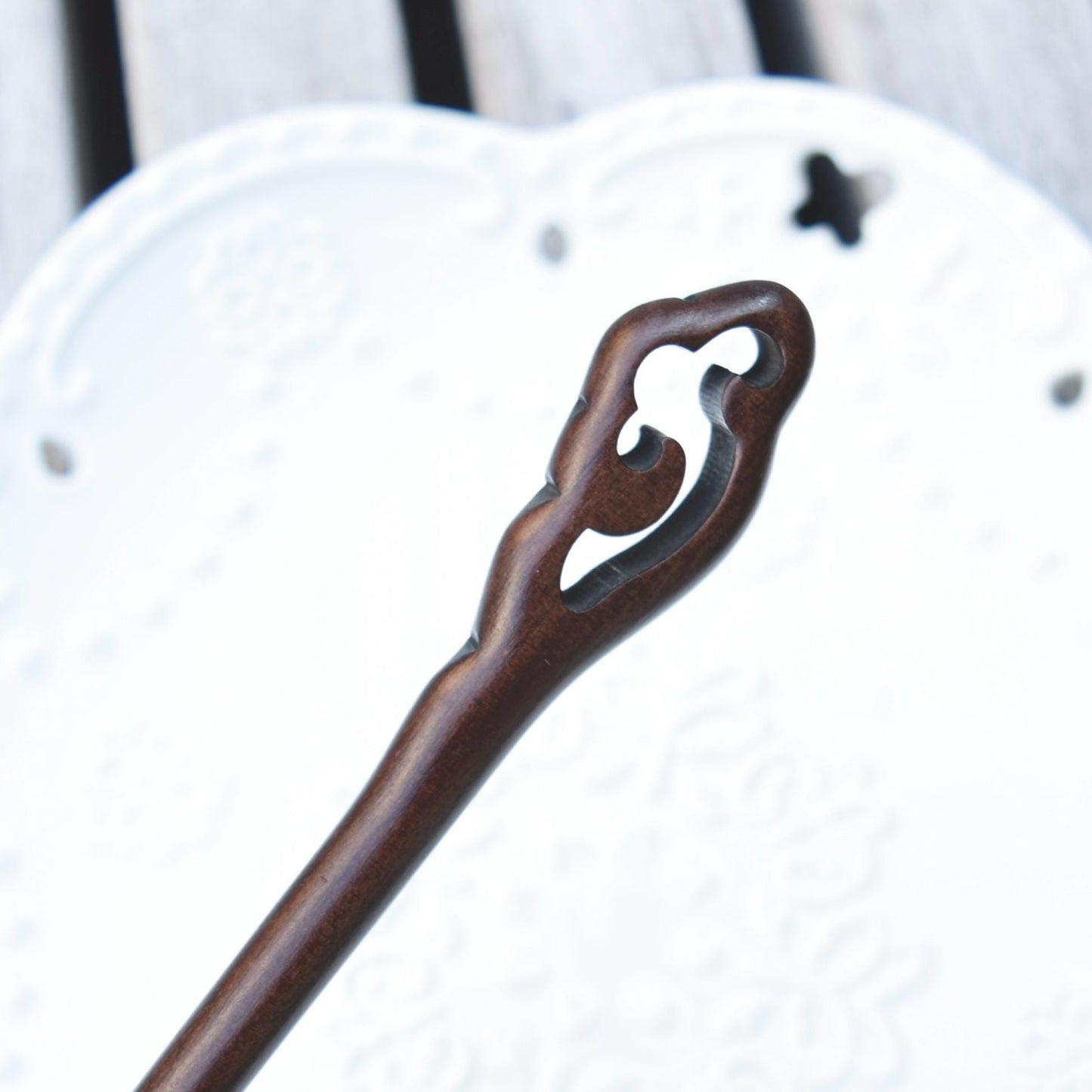 Cloud Wood Hair Stick - Chinese Hairpin