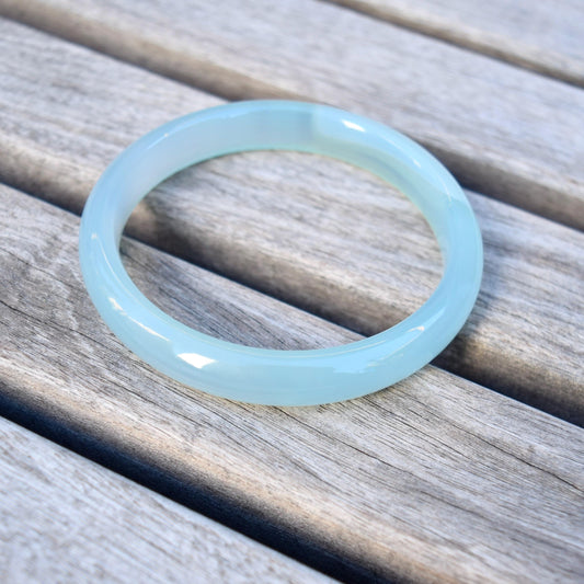 58.6mm Agate Bangle - Blue