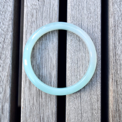 58.8 mm Blue Agate Bangle Bracelet