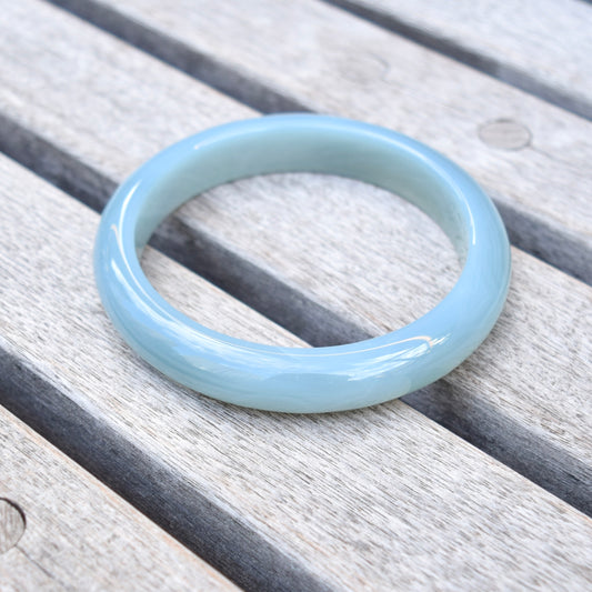 59.1 mm Blue Agate Bangle Bracelet