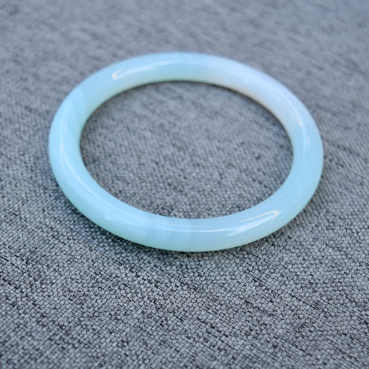 59.3 mm Blue Agate Bangle Bracelet