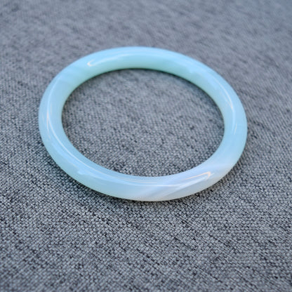 59.3 mm Blue Agate Bangle Bracelet