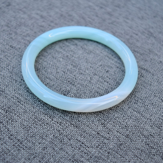 59.3 mm Blue Agate Bangle Bracelet