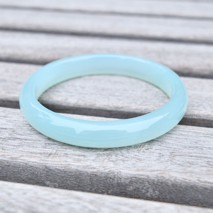 58.8 mm Blue Agate Bangle Bracelet
