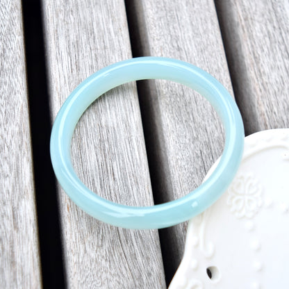 58.8 mm Blue Agate Bangle Bracelet
