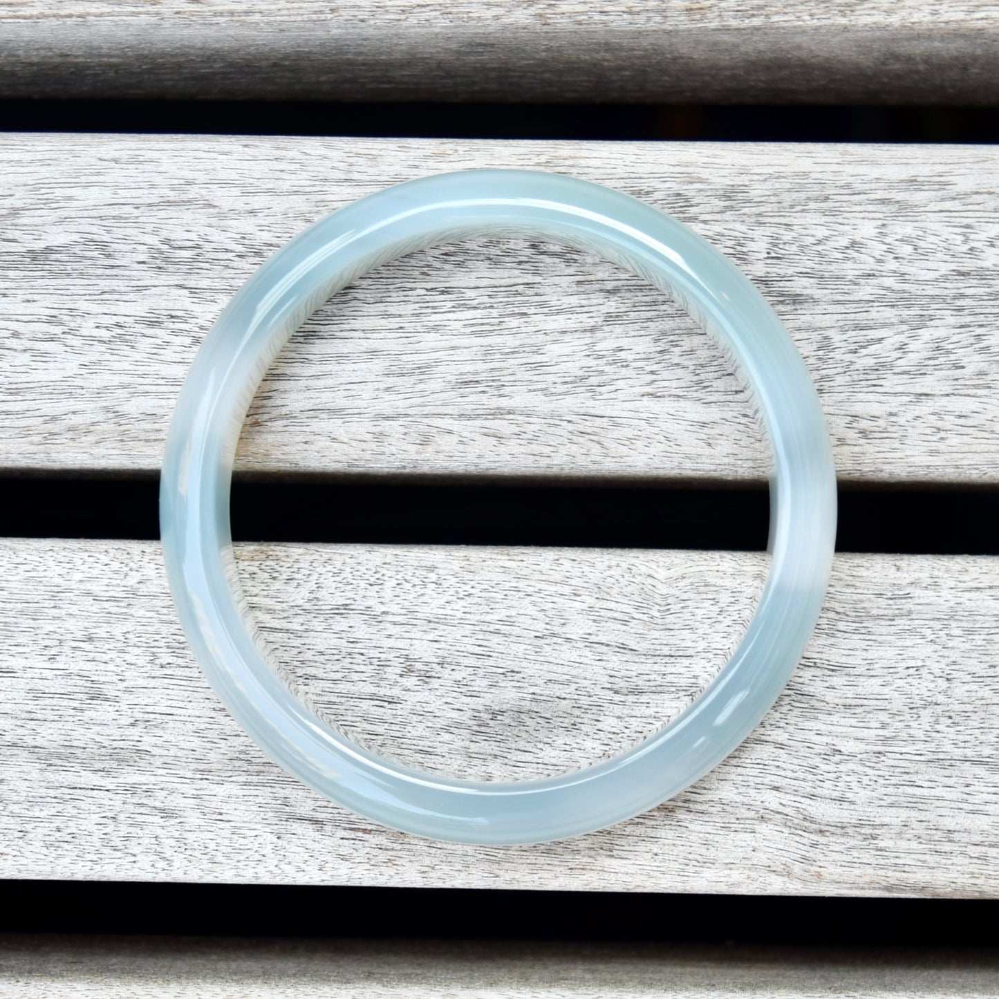 56.7 mm Agate Bangle - Green