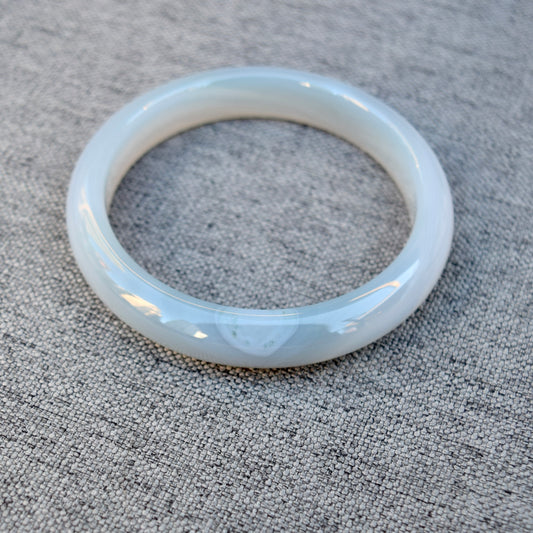 60.4 mm Agate Bangle - Green