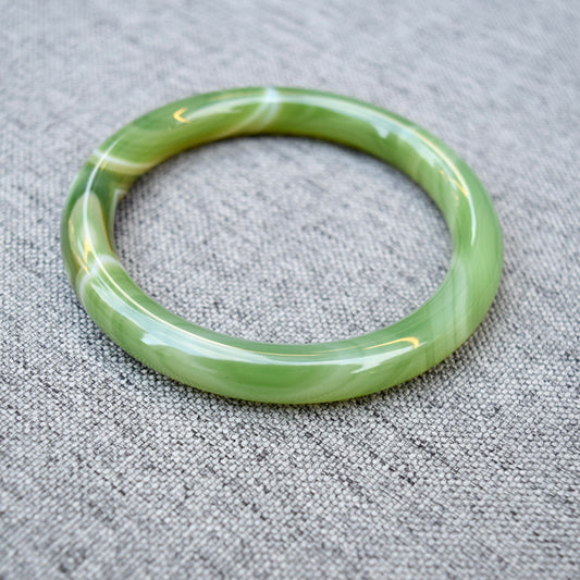 63.4 mm Agate Green Bangle