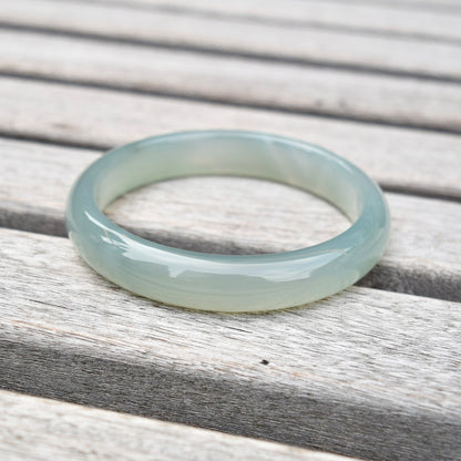 56.5 mm Agate Bangle - Green