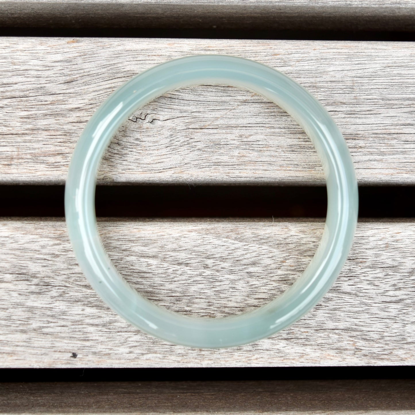 56.5 mm Agate Bangle - Green