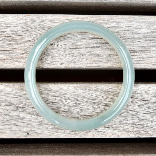 56.5 mm Agate Bangle - Green