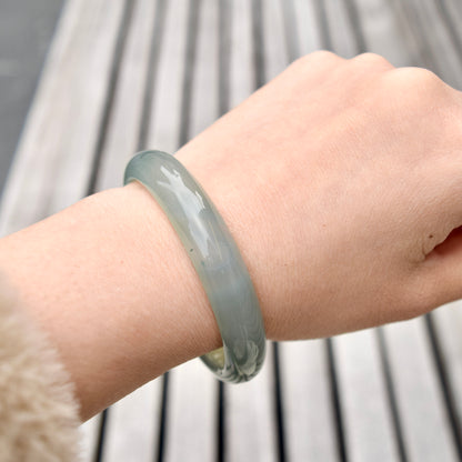 56.5 mm Agate Bangle - Green