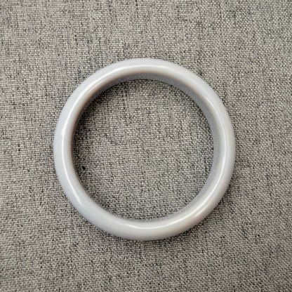 61.6 mm Agate Bangle Bracelet - Black - Chinese Agate Bracelet