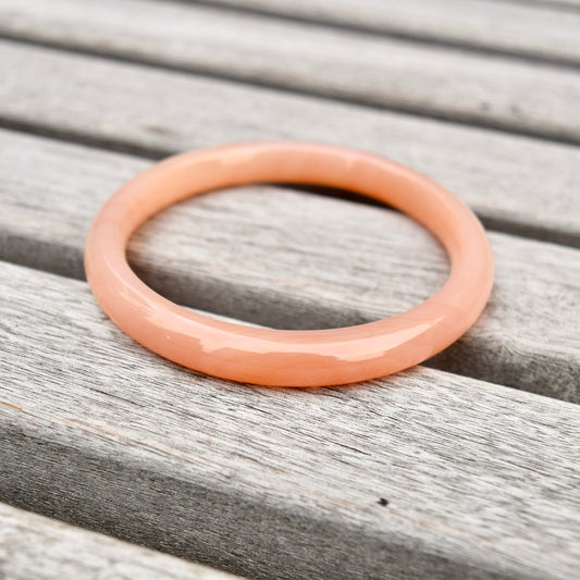 57.5 mm Orange Agate Bangle Bracelet