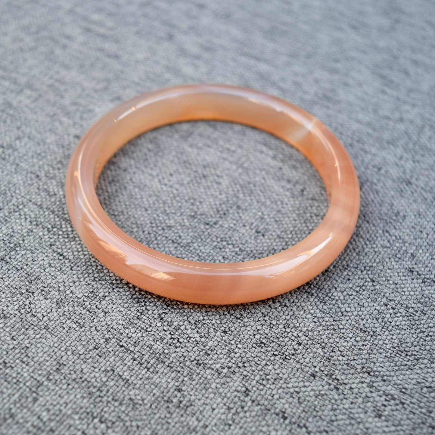 60.8 mm Orange Agate Bangle Bracelet