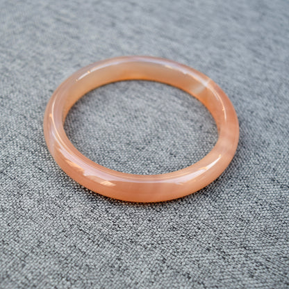 60.8 mm Orange Agate Bangle Bracelet