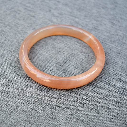 60.8 mm Orange Agate Bangle Bracelet