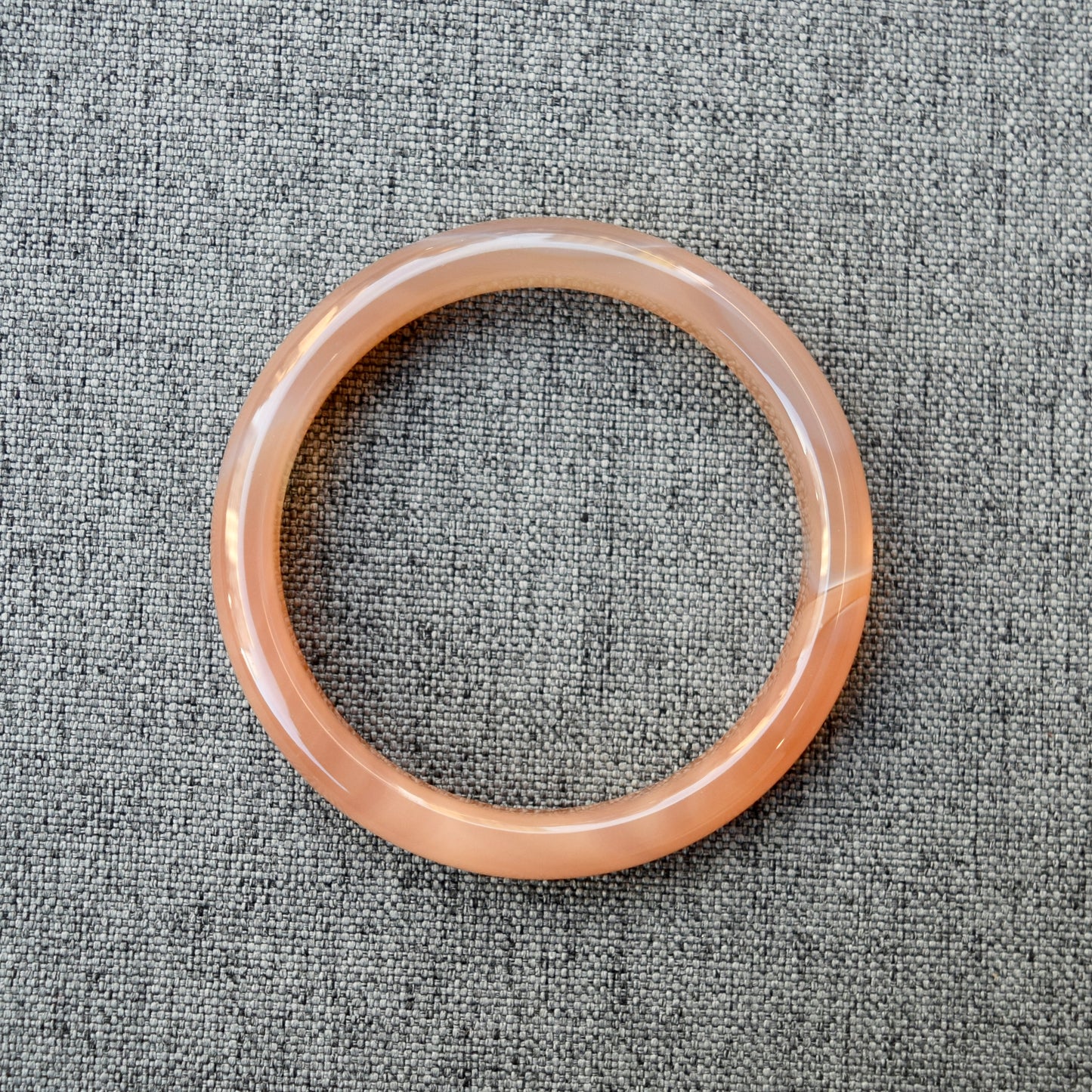 60.8 mm Orange Agate Bangle Bracelet