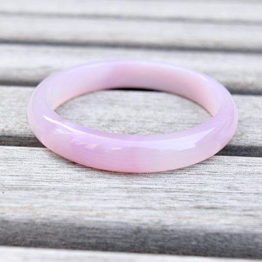 55.9 mm Agate Bangle Bracelet - Pink