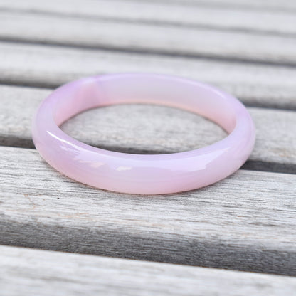 55.9 mm Agate Bangle Bracelet - Pink