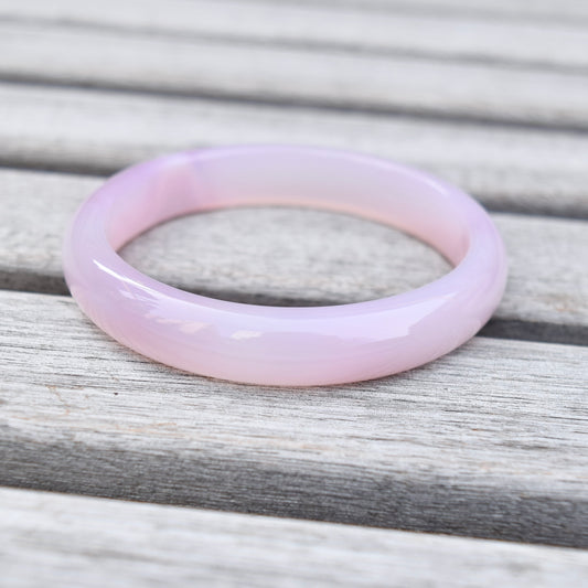 55.9 mm Agate Bangle Bracelet - Pink