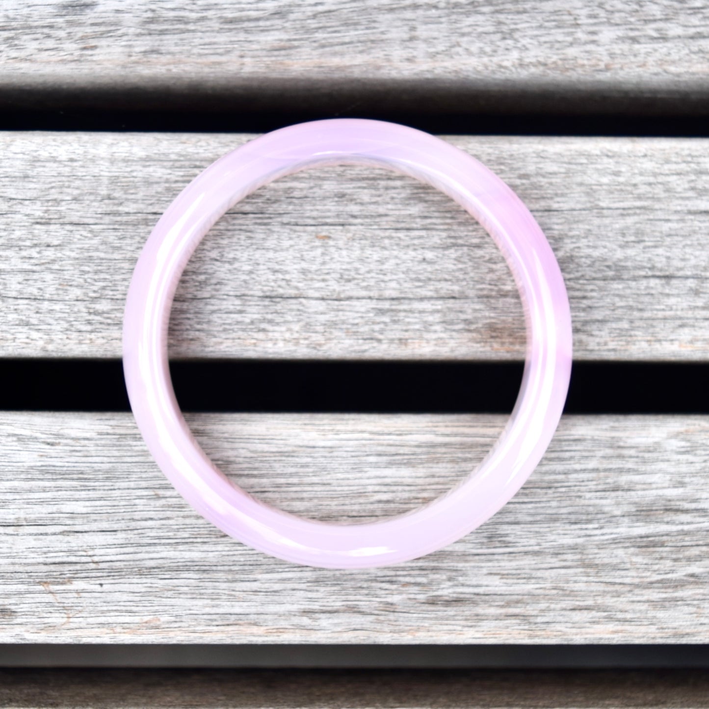 55.9 mm Agate Bangle Bracelet - Pink