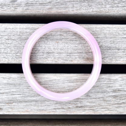 55.9 mm Agate Bangle Bracelet - Pink