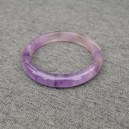 56.9 mm Lavender Amethyst Bangle - Light Purple Quartz