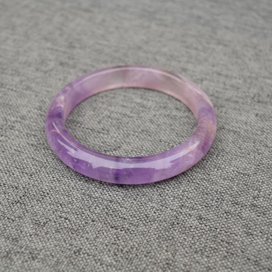 56.9 mm Lavender Amethyst Bangle - Light Purple Quartz