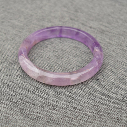 56.9 mm Lavender Amethyst Bangle - Light Purple Quartz