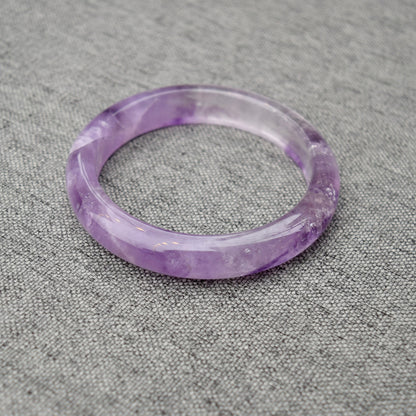 59.8 mm Lavender Amethyst Bangle - Light Purple Quartz