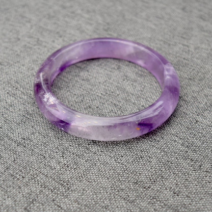 59.8 mm Lavender Amethyst Bangle - Light Purple Quartz