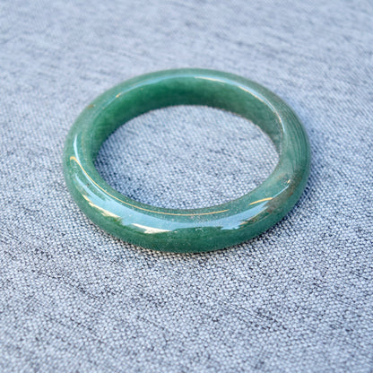 57.6 mm Green Aventurine Bangle - Quartz Jade Bangle Bracelet