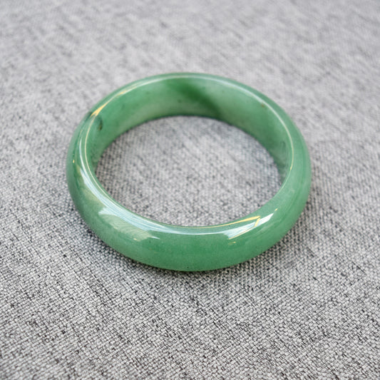 60.7 mm Green Aventurine Bangle - Quartz Jade Bangle Bracelet