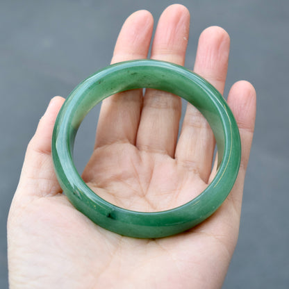 60.7 mm Green Aventurine Bangle - Quartz Jade Bangle Bracelet