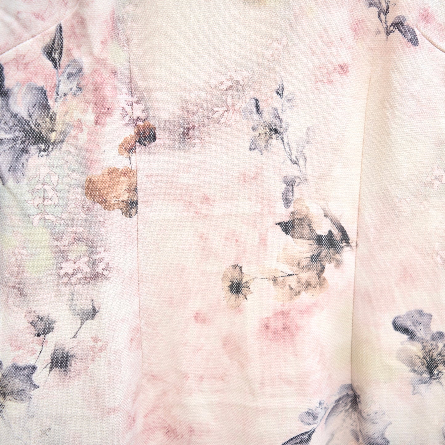 Beige Pink Flora Printed Qipao Long Dress - Chinese Traditional Cheongsam