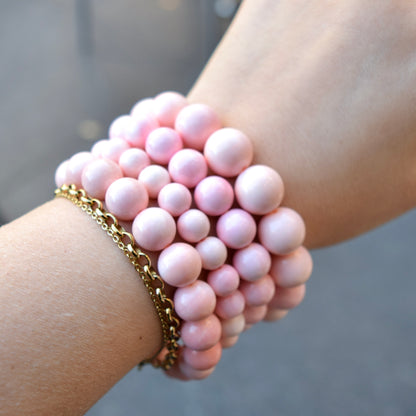 8 9 10 mm Queen Conch Beaded Bracelet - Stretchy Bracelet