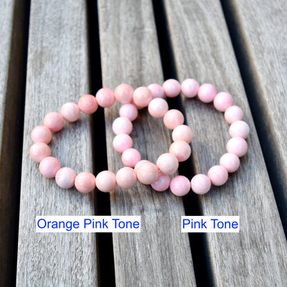 8 9 10 mm Queen Conch Beaded Bracelet - Stretchy Bracelet