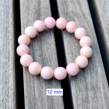 8 9 10 mm Queen Conch Beaded Bracelet - Stretchy Bracelet