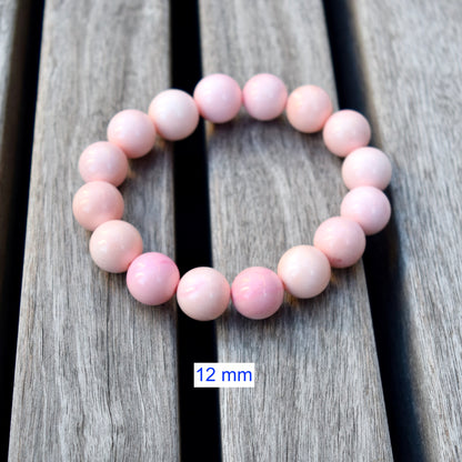 8 9 10 mm Queen Conch Beaded Bracelet - Stretchy Bracelet