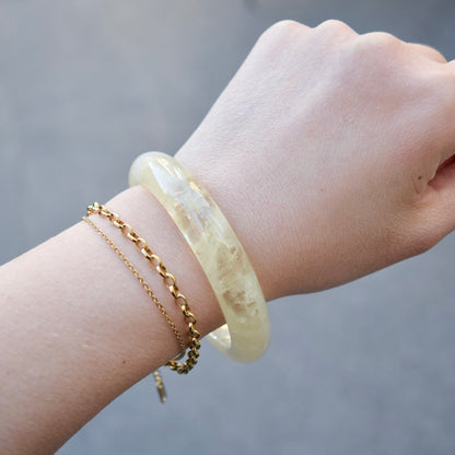 57.2 mm Citrine Lemon Quartz Bangle