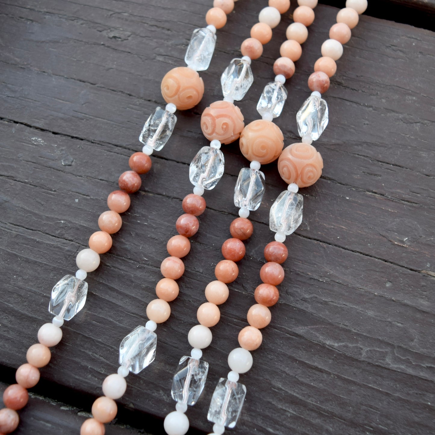 Ruyi Pendant Pendant Necklace - Pink jade